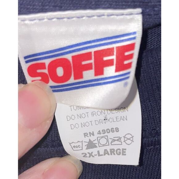 Soffe Navy Tee Shirt XXlarge Made in the USA - Picture 2 of 2